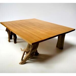 Vintage Driftwood & Cedar Low Table